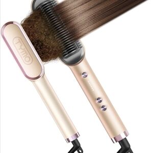 TYMO Hair Straightening Brush - Gold and Pink